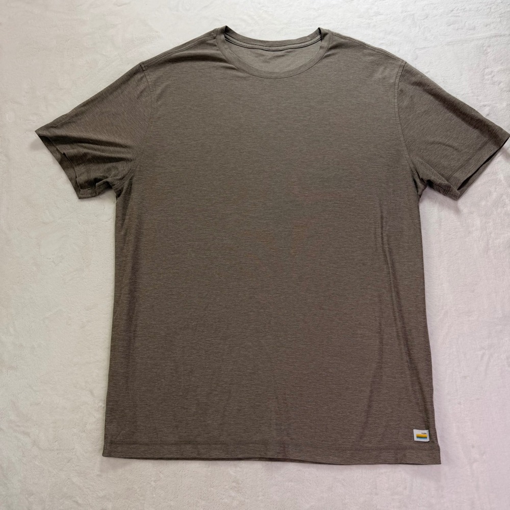 Vuori Strato Performance Shirt Heathered Brown L - Picture 2 of 7